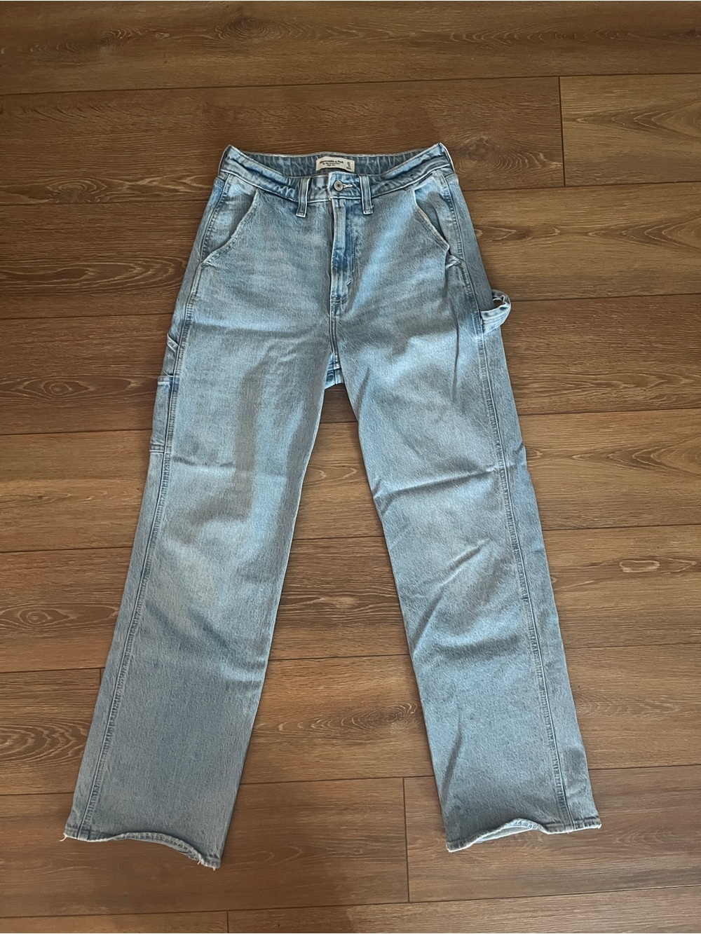 Abercrombie & Fitch Light Blue Straight-Leg Jeans